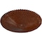Ekena Millwork Shakuras Ceiling Medallion (Fits Canopies up to 5"), 24"OD x 3"P, Burnished Mahogany Crackle CM24SHBMC - alternate 2